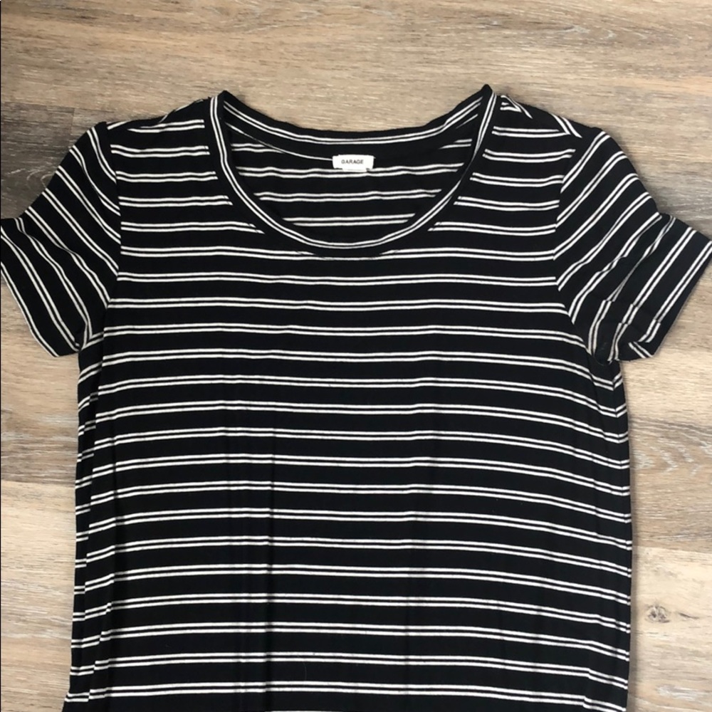 Garage striped t-shirt dress